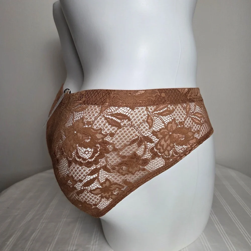 Cosabella Men's Luxury Italian Lace Comfort Micro Brief Brown
